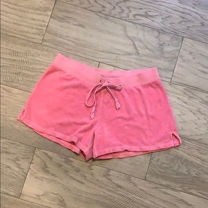 Pink Juicy Couture terrycloth shorts